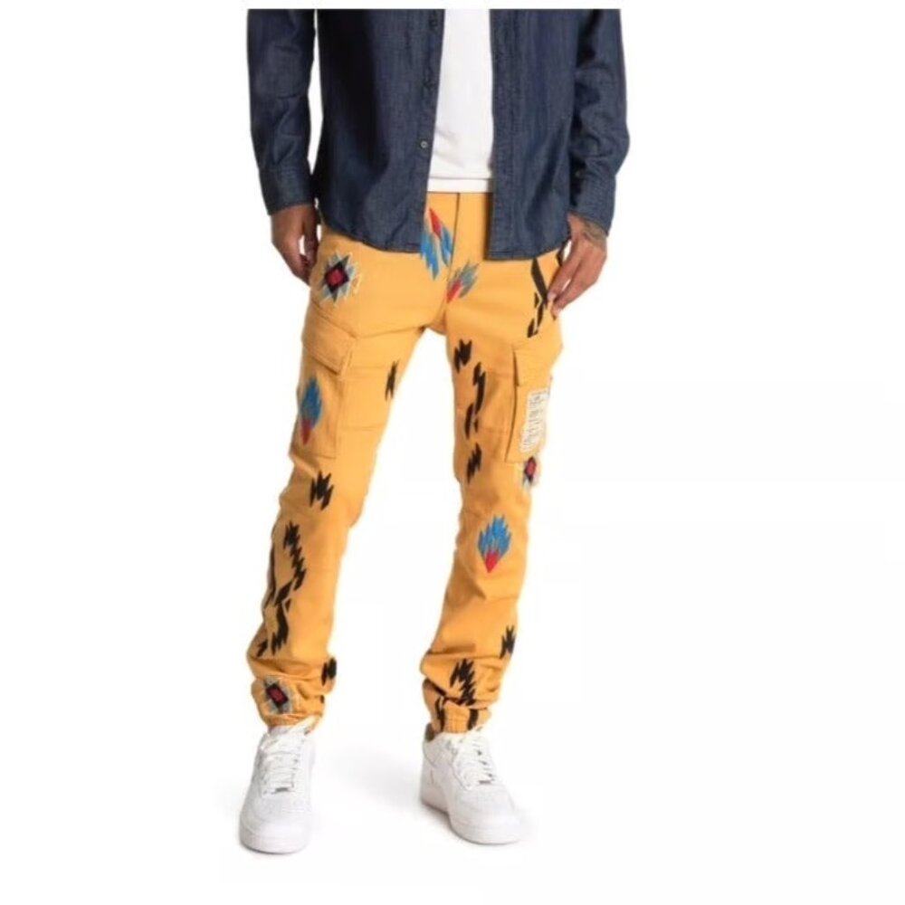 Strivers Row Aztec Mustard Sz 32 Mens Pant - Read Description